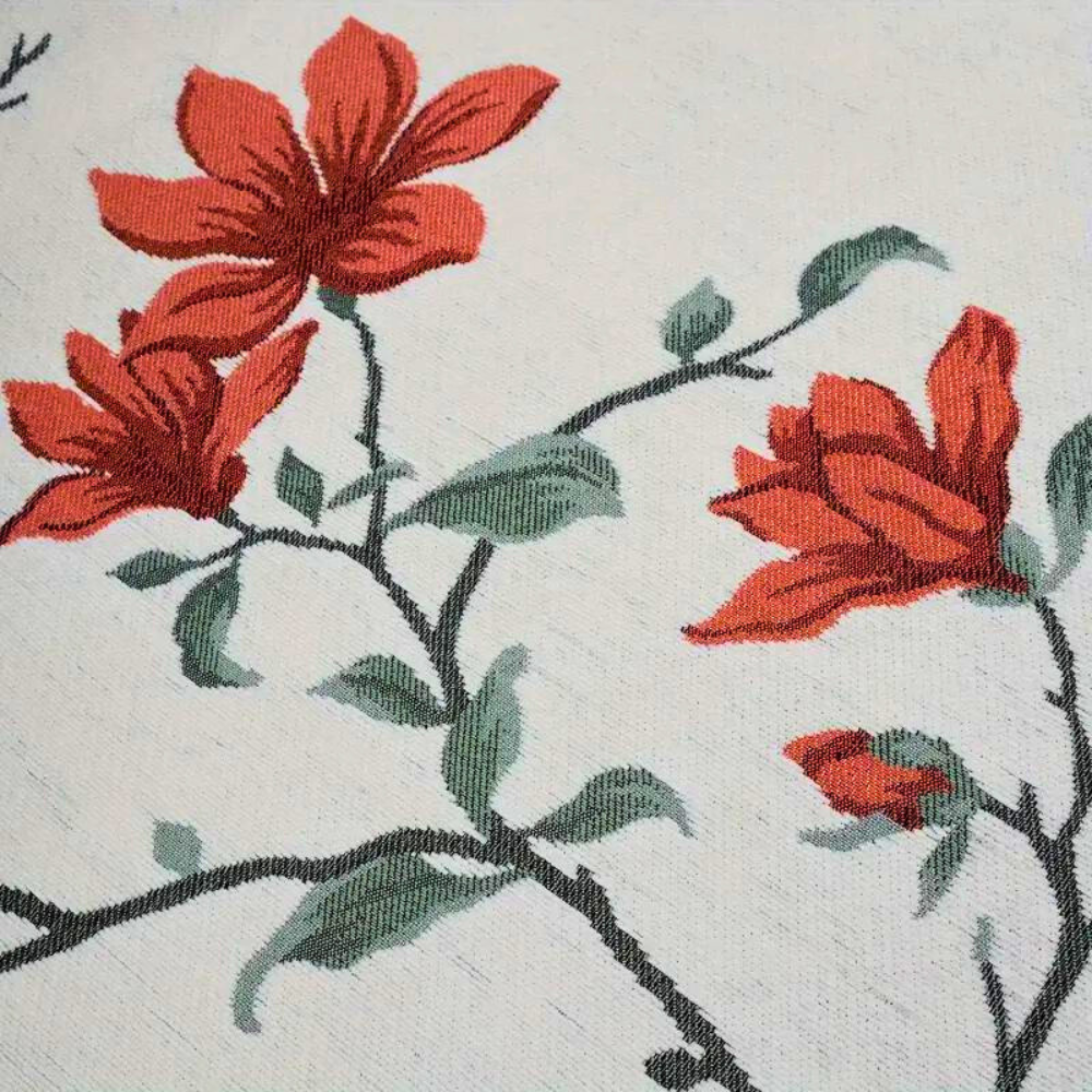 Vintage Blumen Chenille Sofabezug