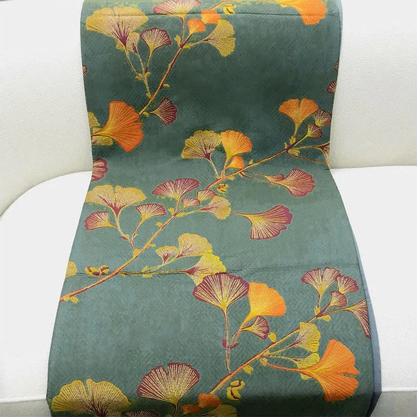 Jacquard Florale Ginkgo-Blätter Wendebettdecke