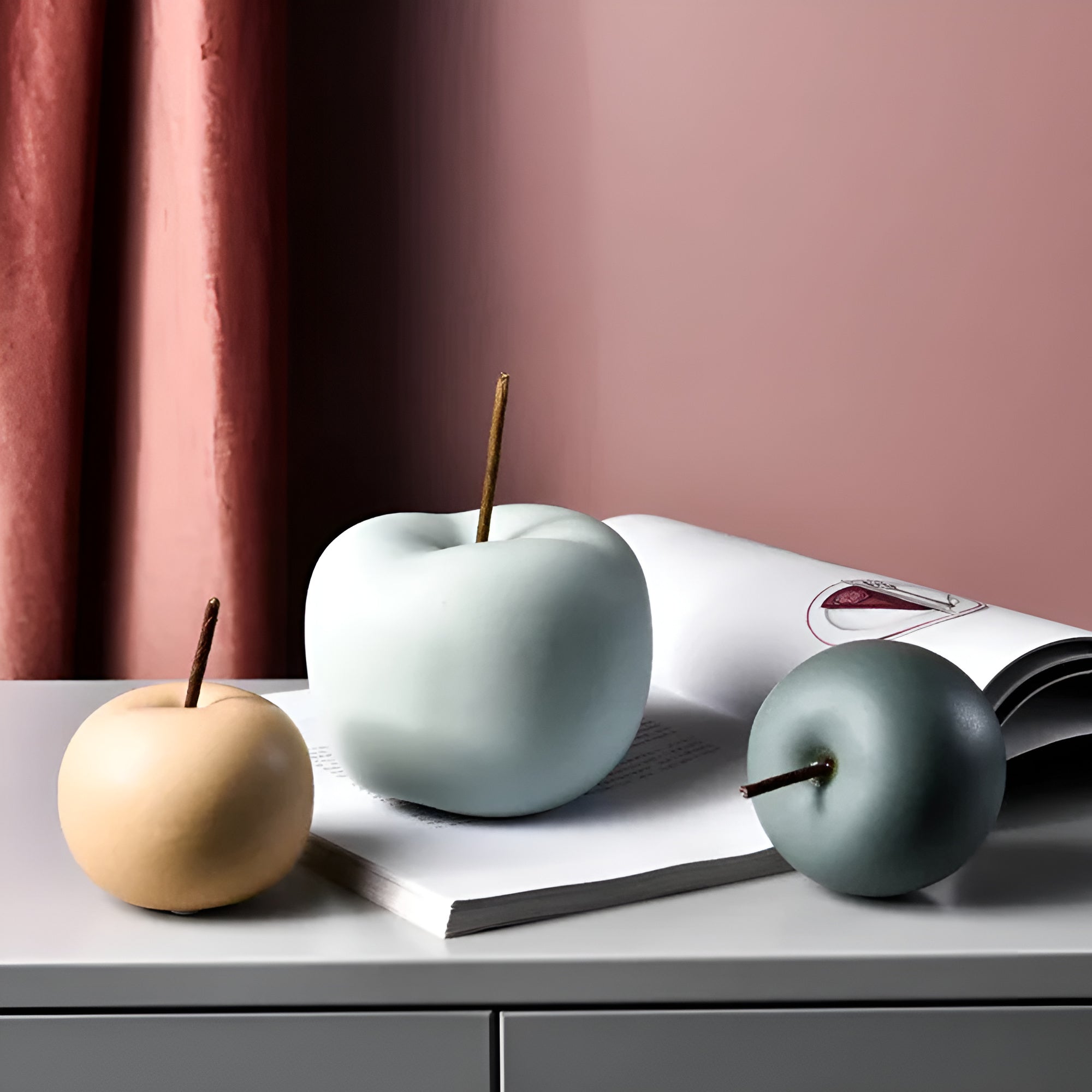Apfel Keramik Ornamente