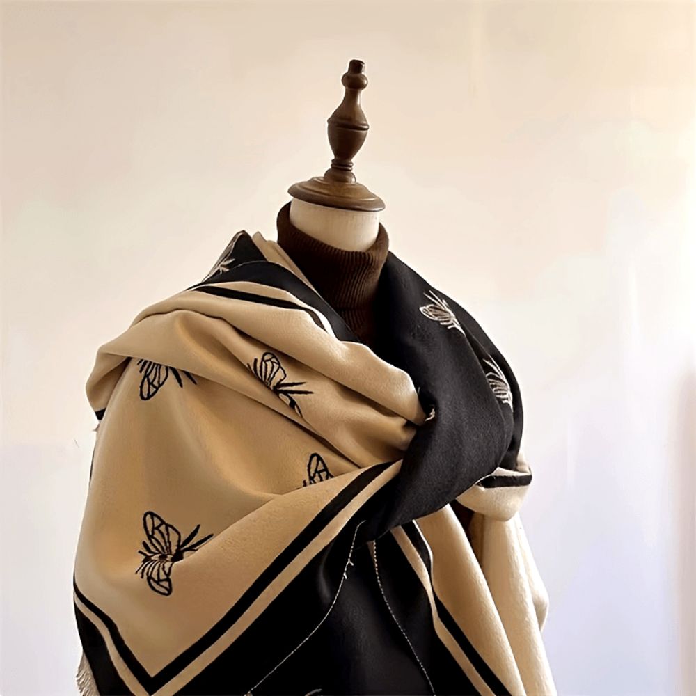 Nuvia Bienenmuster Winter-Schal
