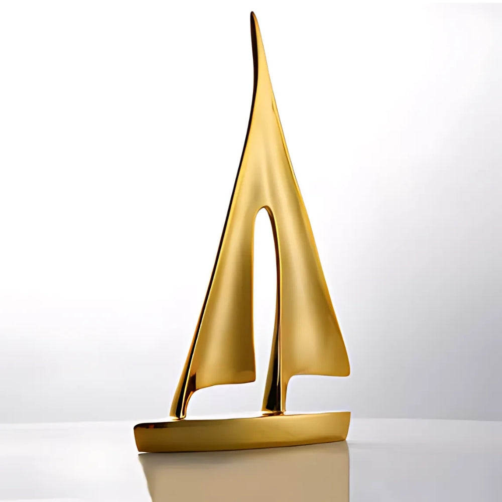 Minimalistische Segelboot-inspirierte Tischdekoration