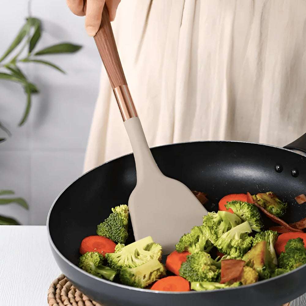 Luxe Silikon Kochutensilien | 10-teiliges Set