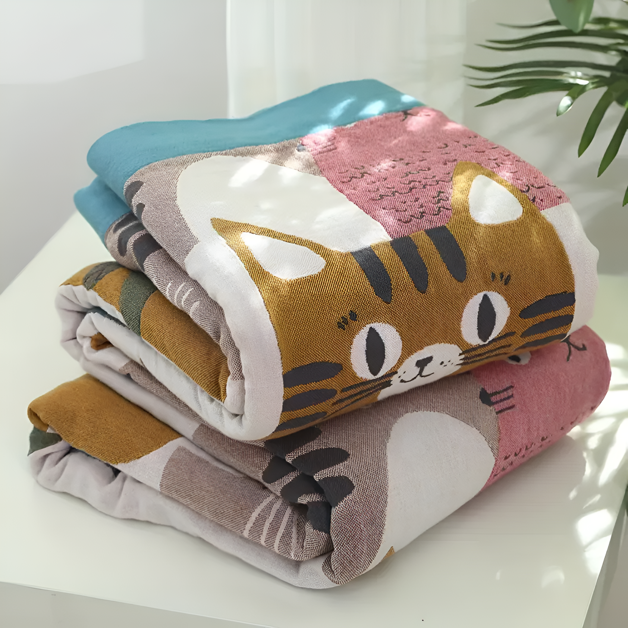 Verspielte Katzen-Themen Wendedecke