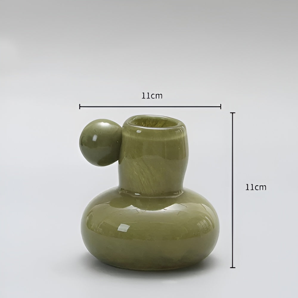 Himmlischer Nordischer Glas Kerzenhalter