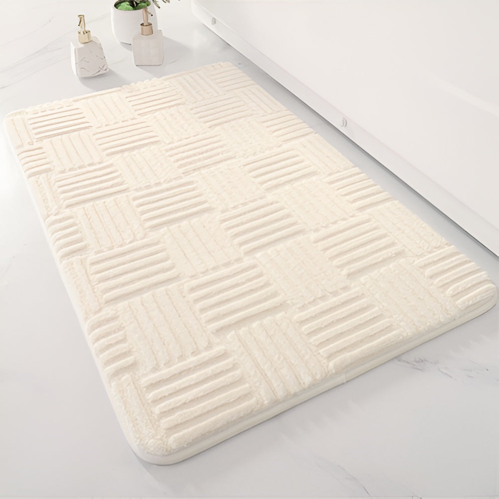Lebendiger Gitter-Absorbierender Badteppich