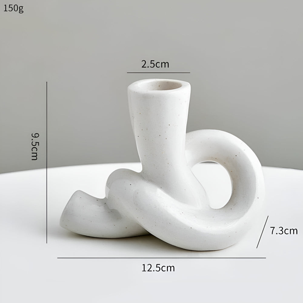 Knot Kerzenhalter aus Keramik