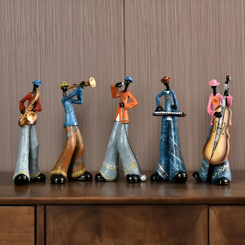 Jazz-Musikband Harzfigur