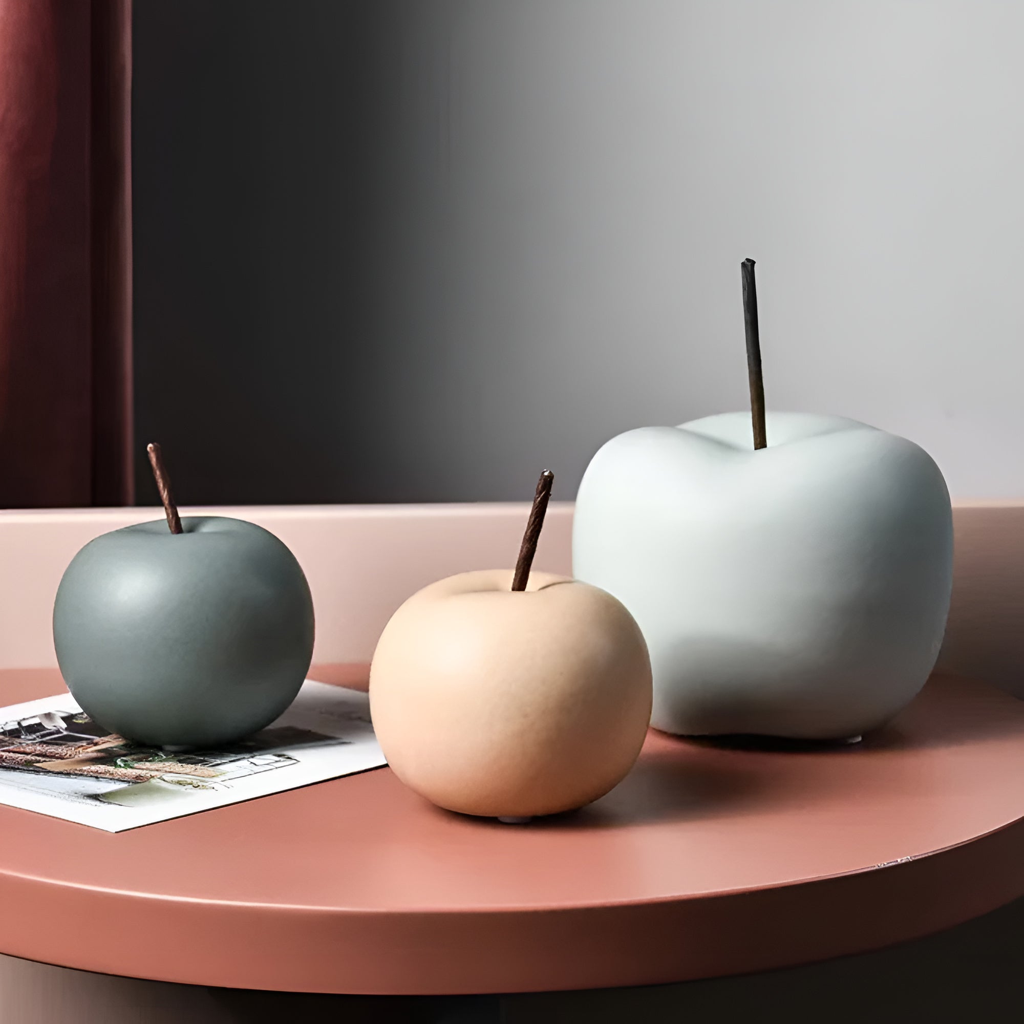 Apfel Keramik Ornamente