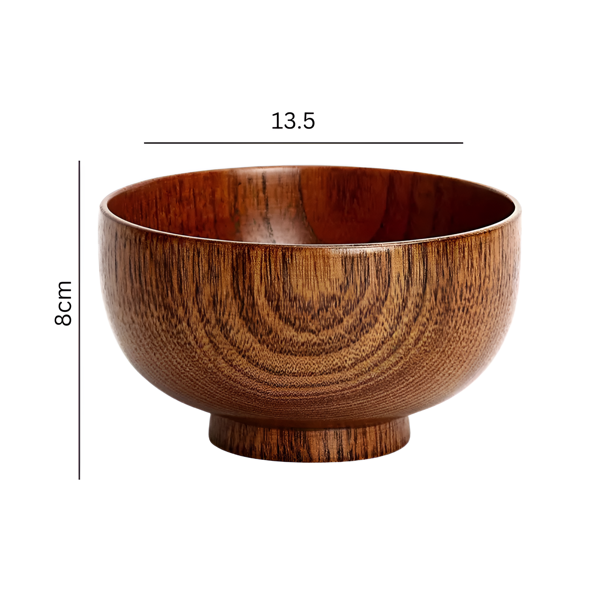 Rustikale Jujube Holzschale