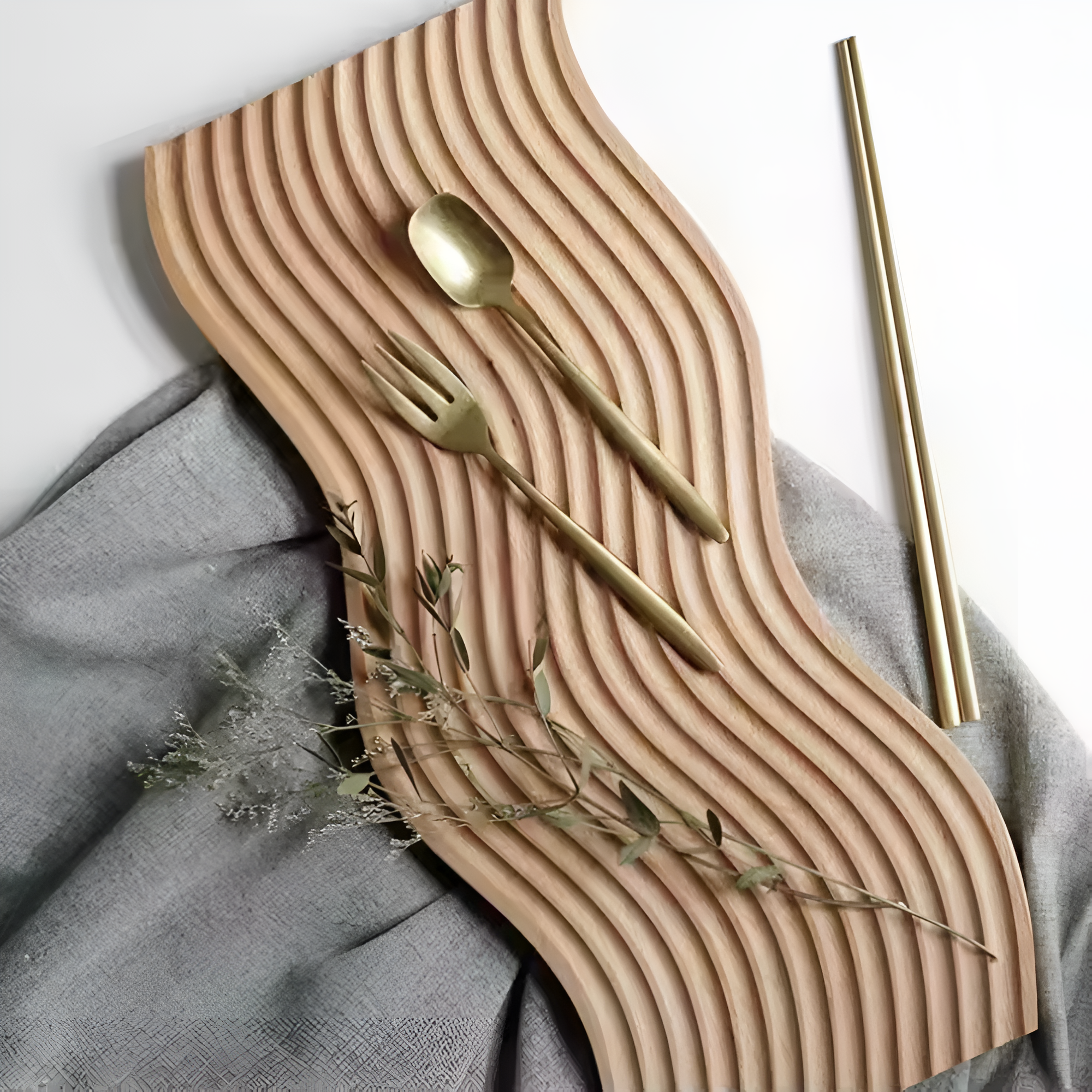 Nordic Ripple Holztablett