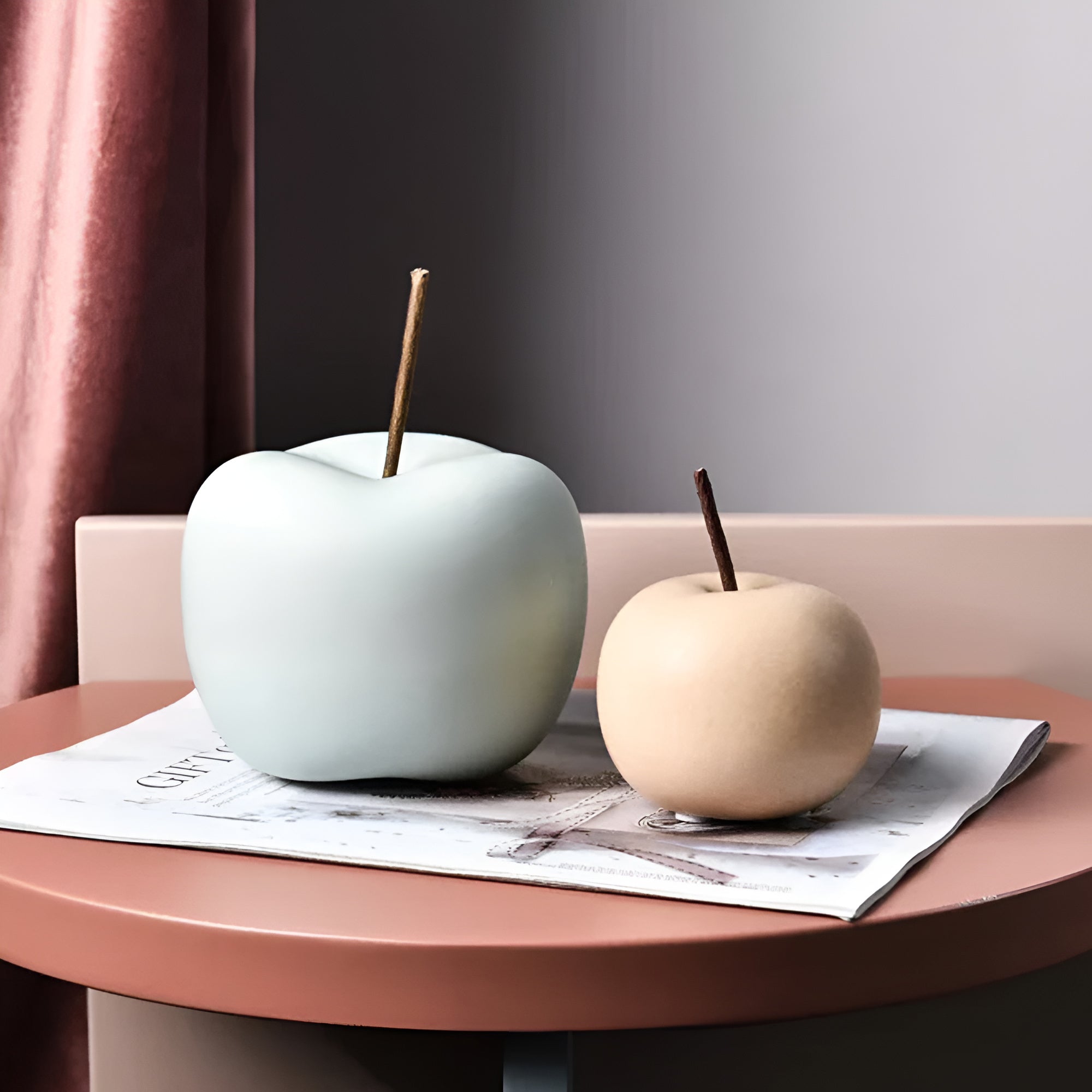 Apfel Keramik Ornamente