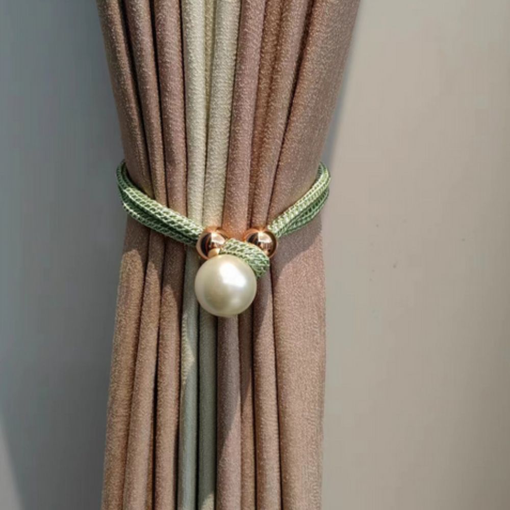 Glänzender Perlen Vorhang Halter | 2er Set