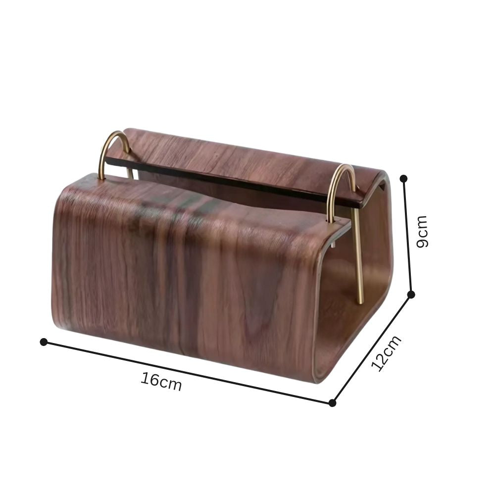 Holz-Bronze Taschentuchhalter