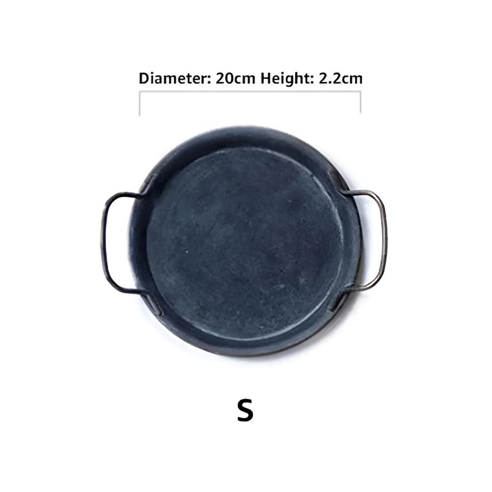 Retro Runde Metall Serviertabletts