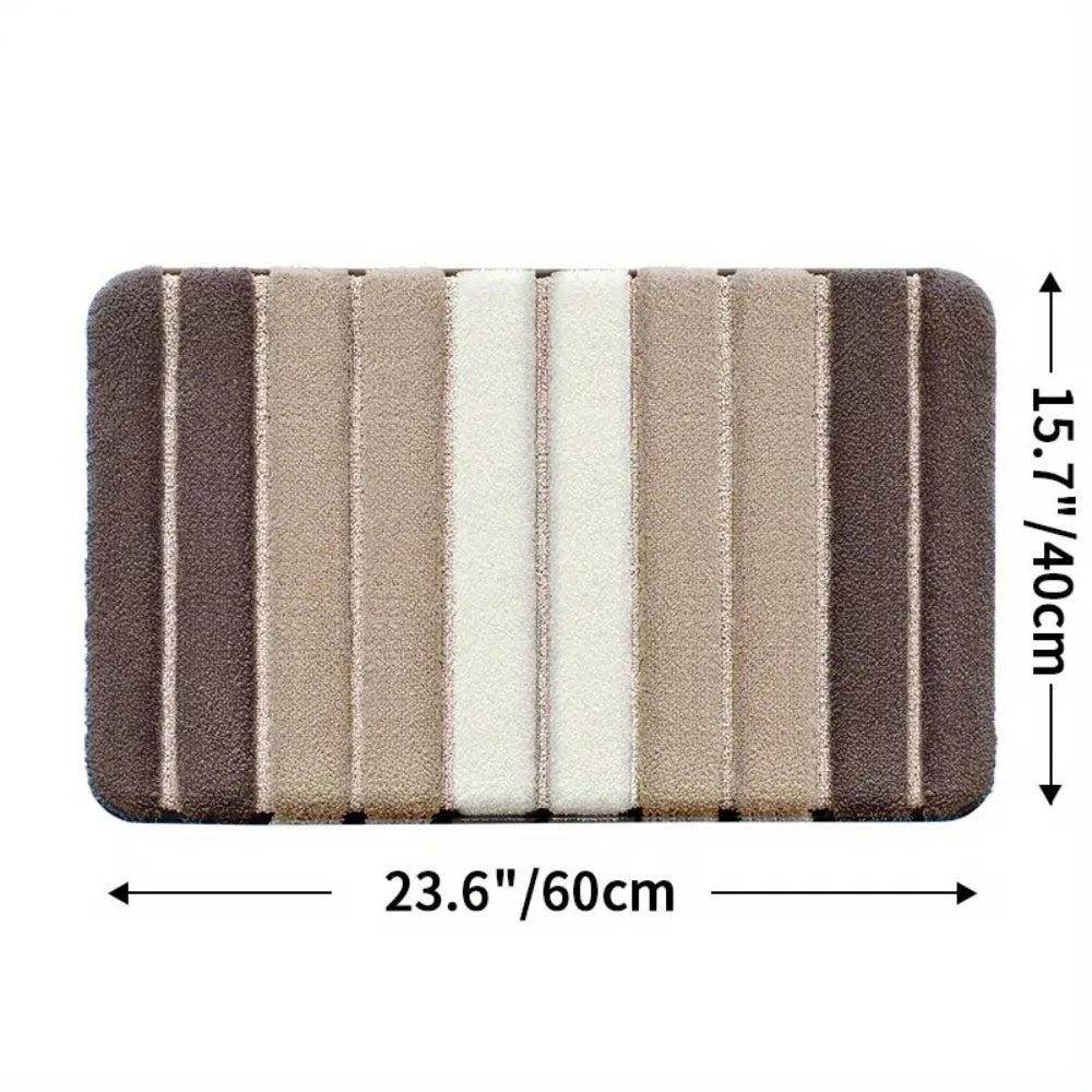 Lumiere Gestreifte Absorbierende Badematte