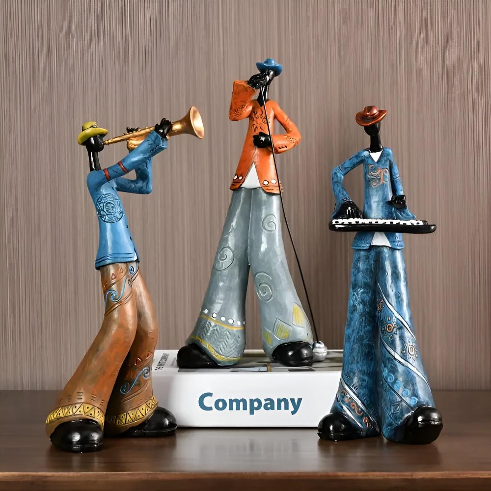 Jazz-Musikband Harzfigur