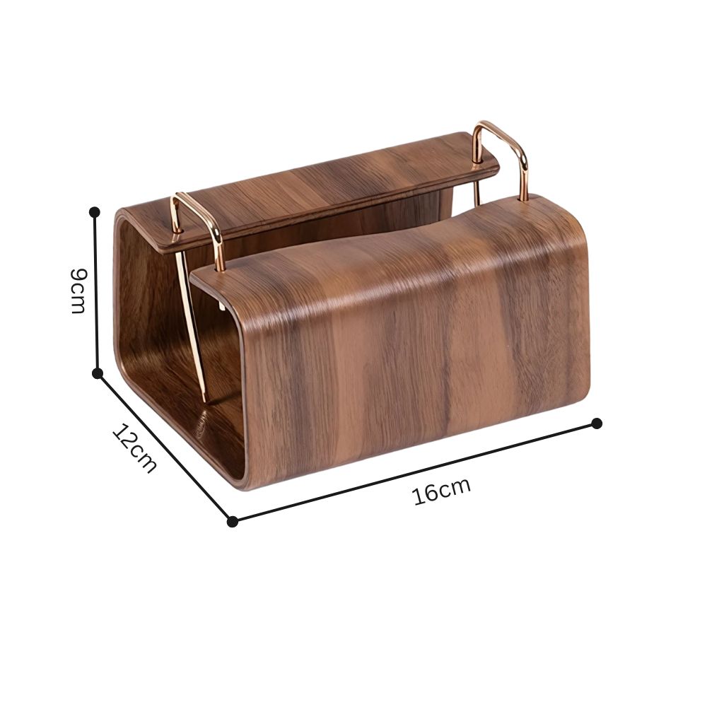 Holz-Bronze Taschentuchhalter