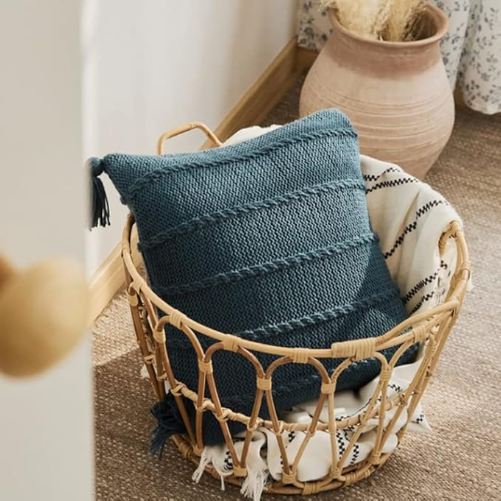 Nordische gestrickte Quasten-Kissen