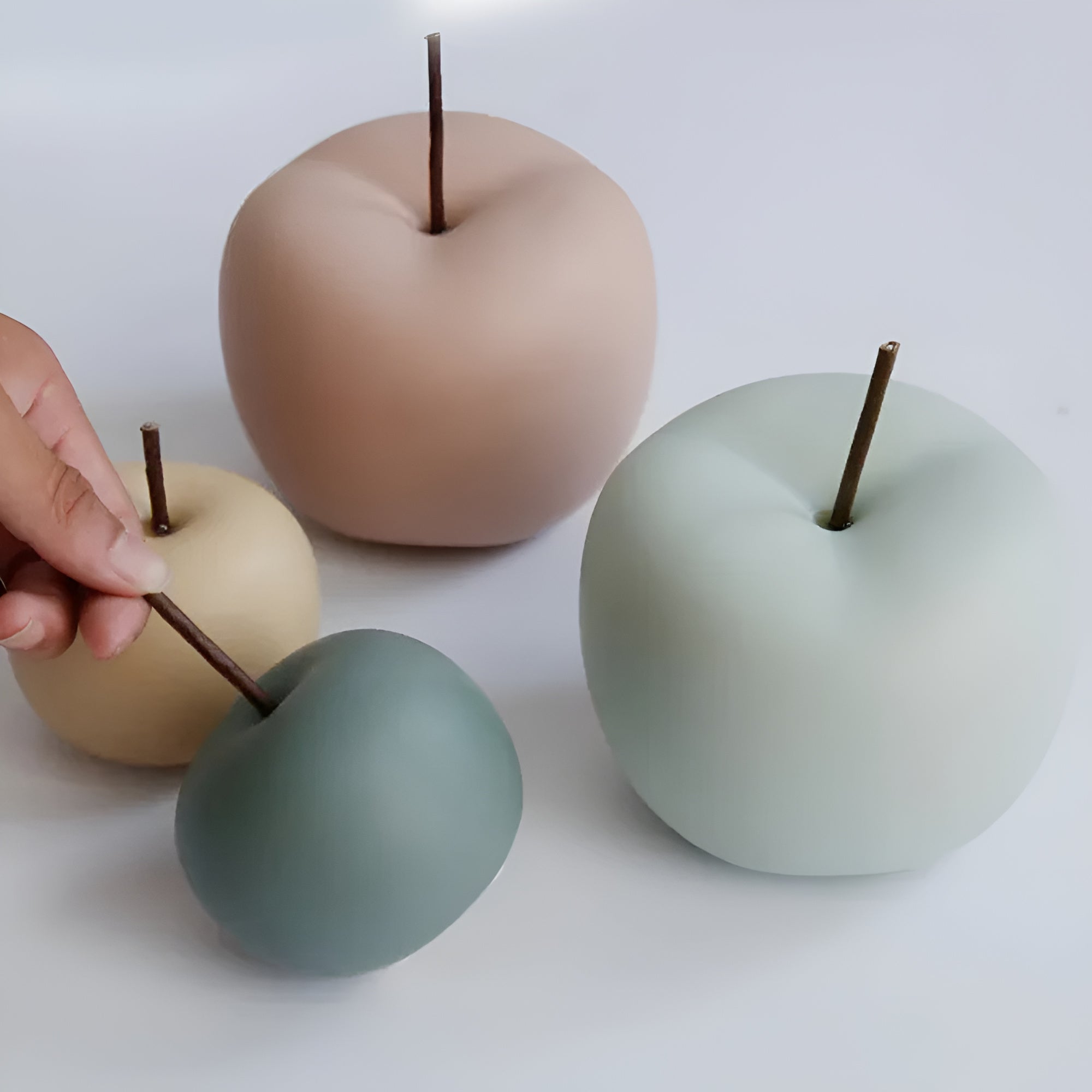 Apfel Keramik Ornamente