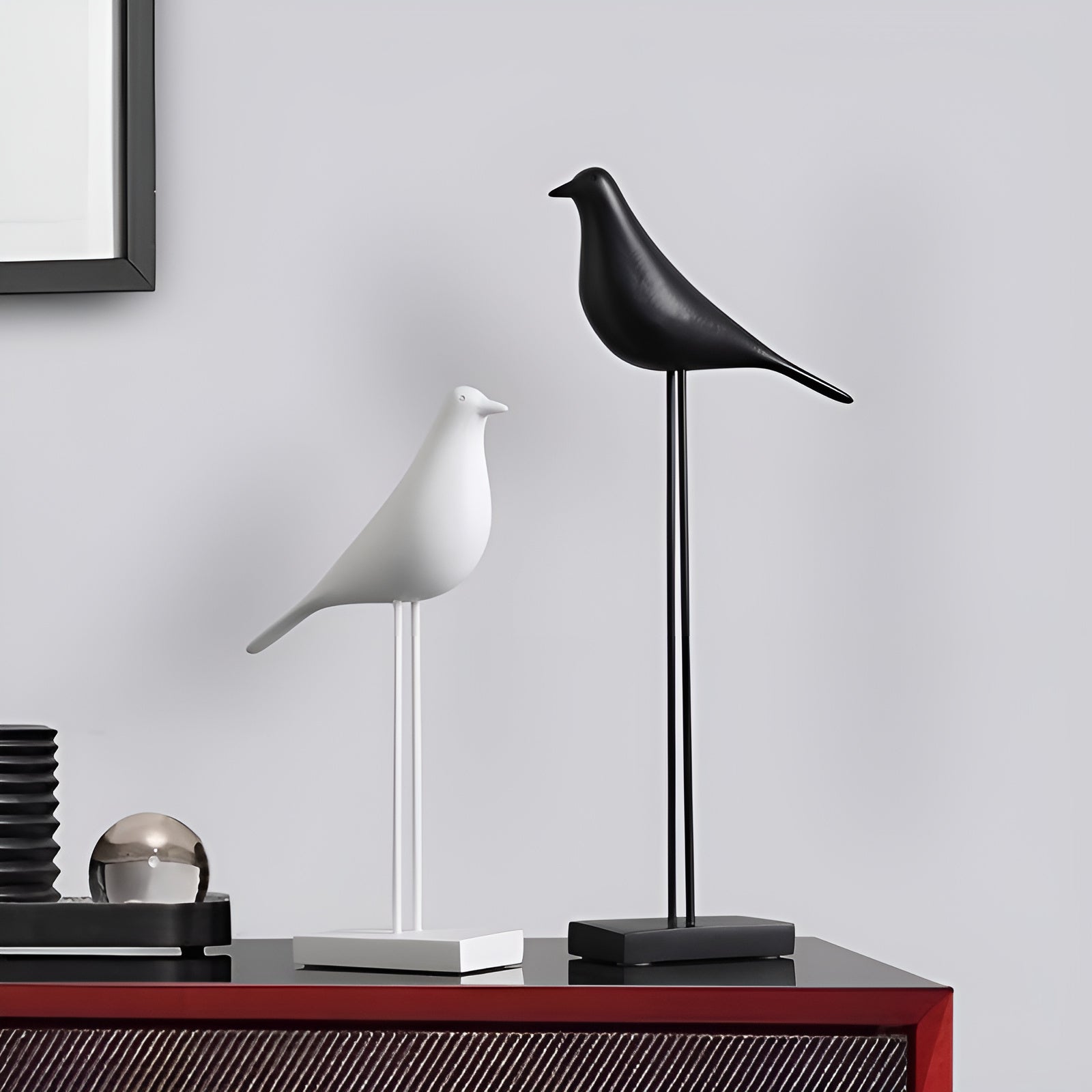 Minimalistische Vogel Dekor Figuren