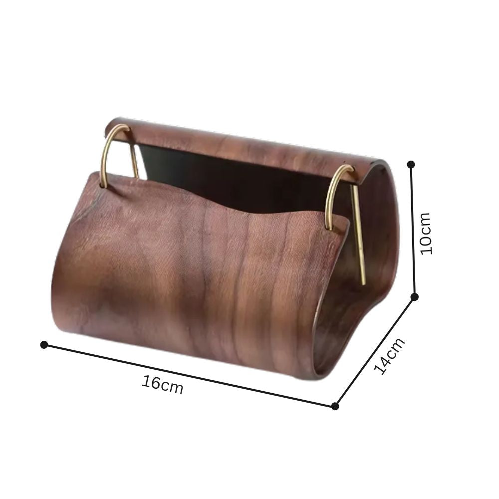 Holz-Bronze Taschentuchhalter