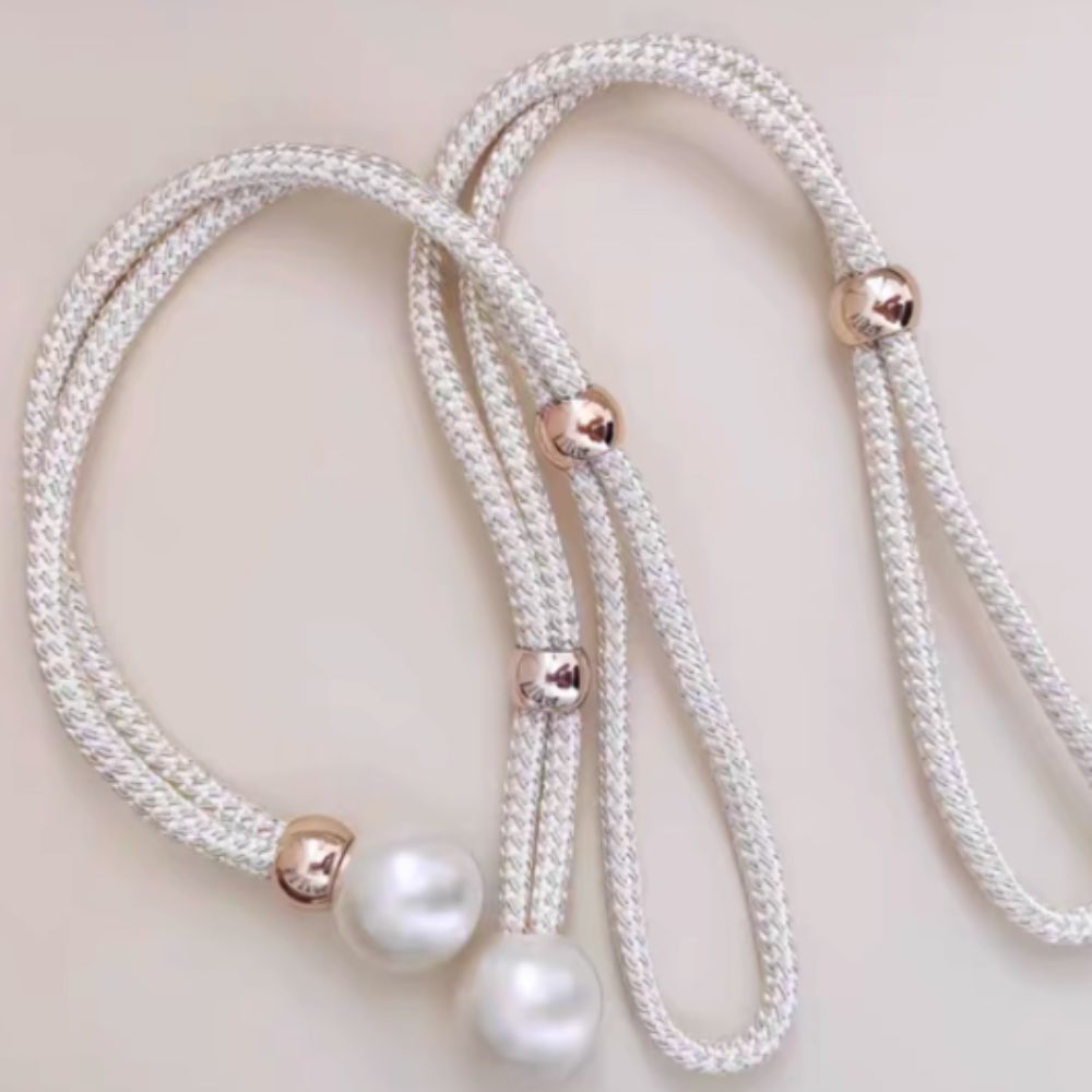 Glänzender Perlen Vorhang Halter | 2er Set