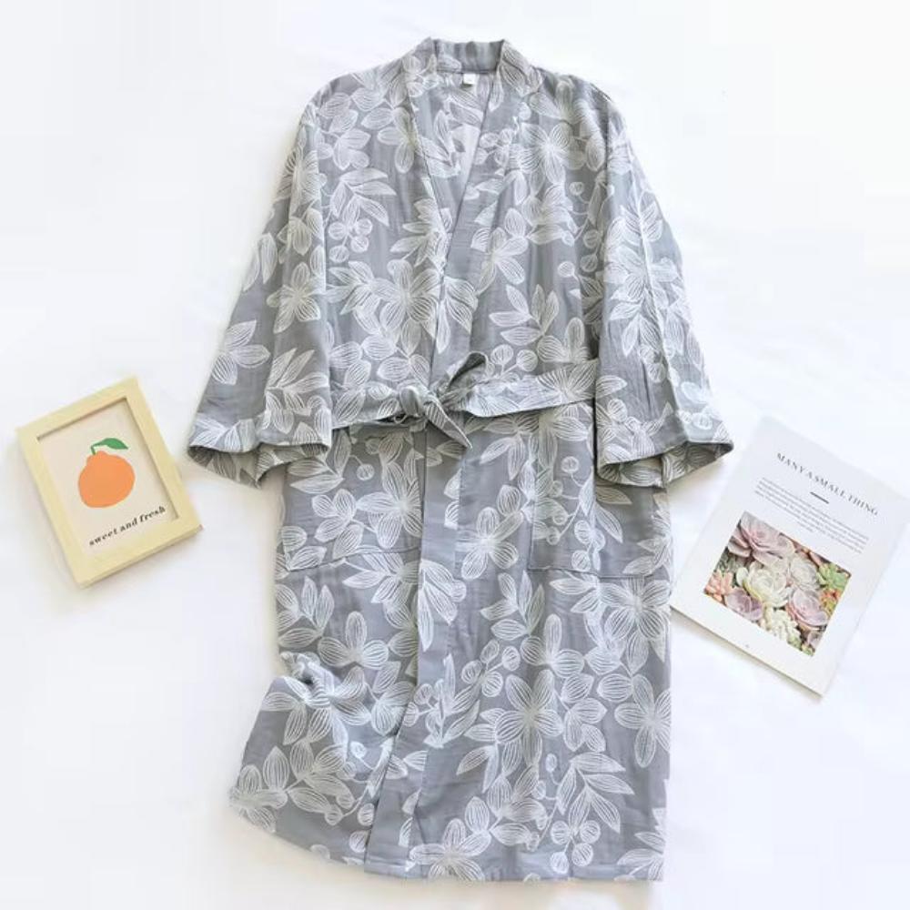 Floraler Breeze Kimono Bademantel
