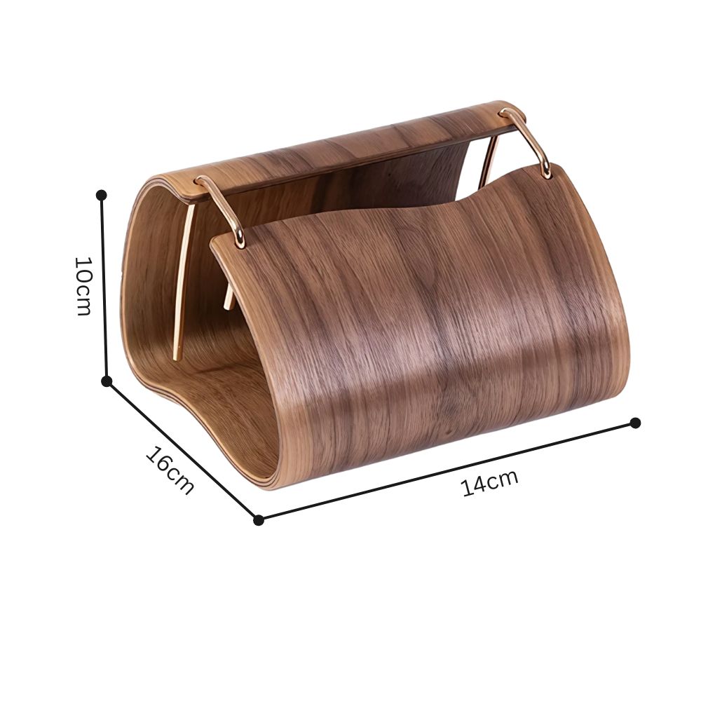 Holz-Bronze Taschentuchhalter