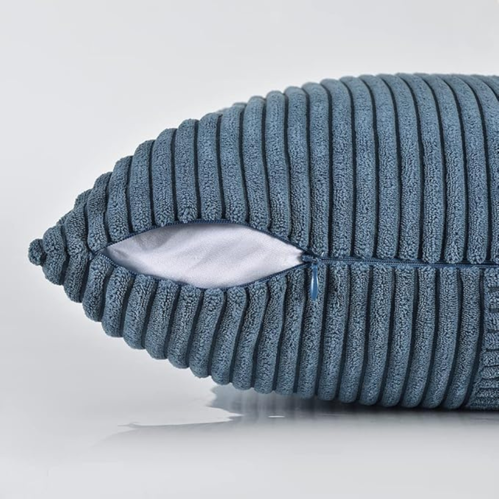 Rustikale Corduroy Kissenhülle