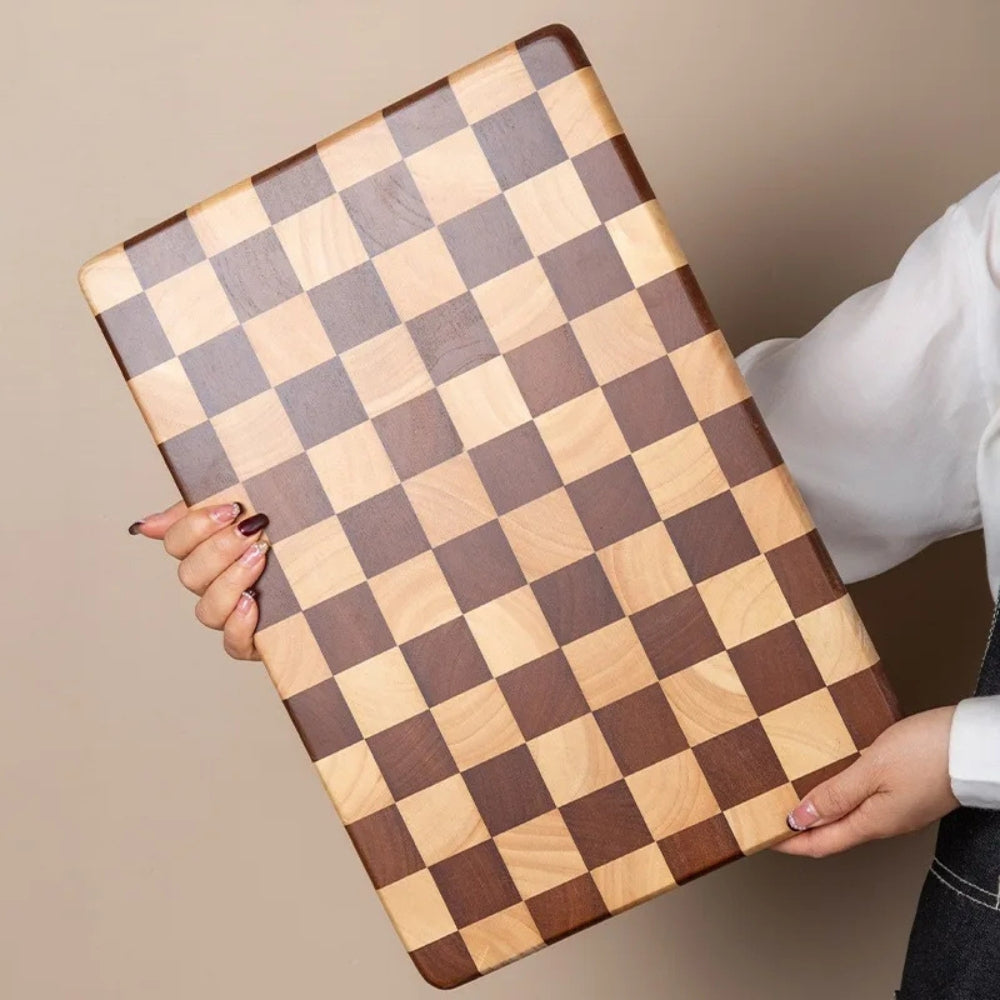 Schach-inspirierte Akazienholz-Schneidebrett