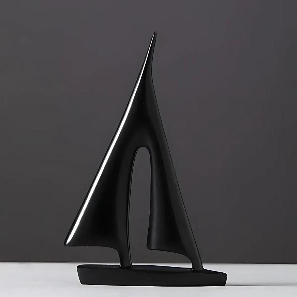 Minimalistische Segelboot-inspirierte Tischdekoration