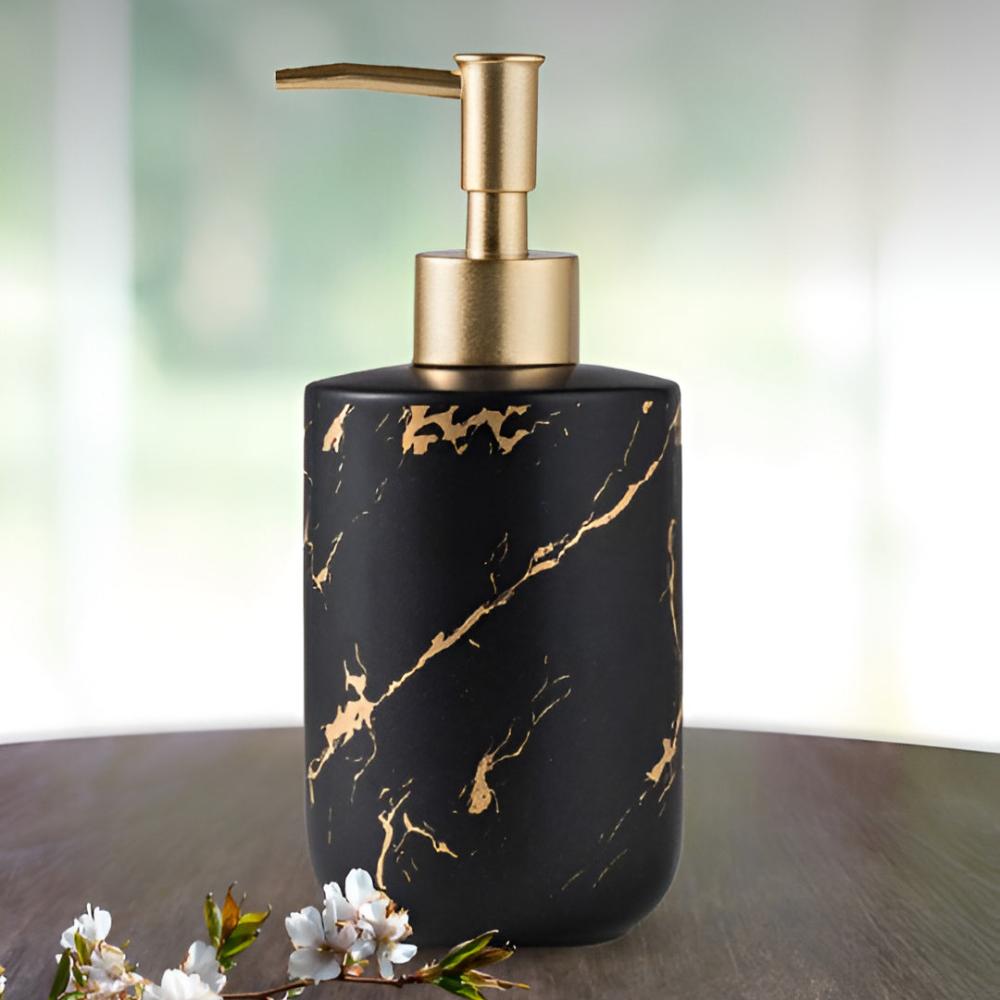 Goldene Marmor Luxus Spender