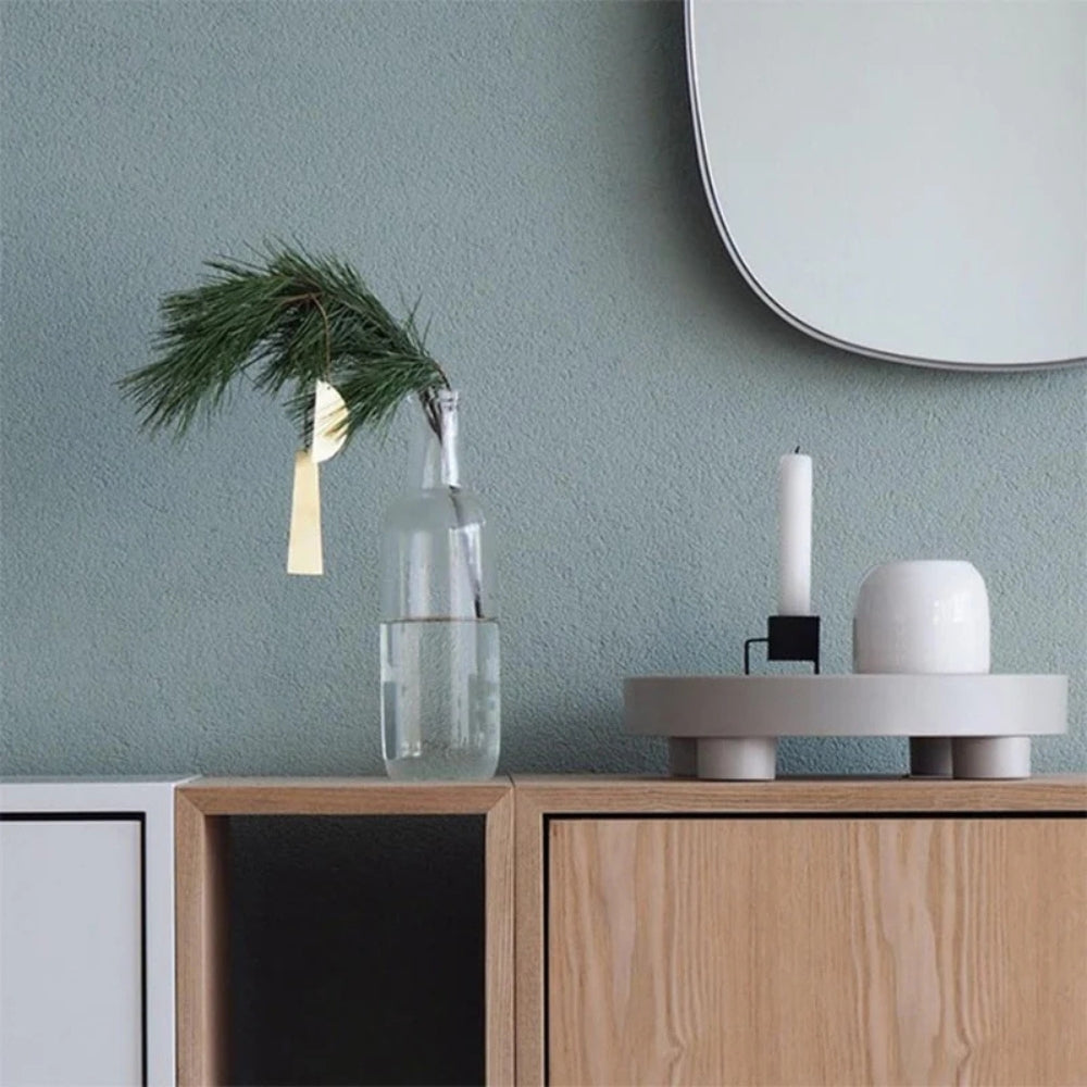 Modernes Rundes Holztablett Barbara