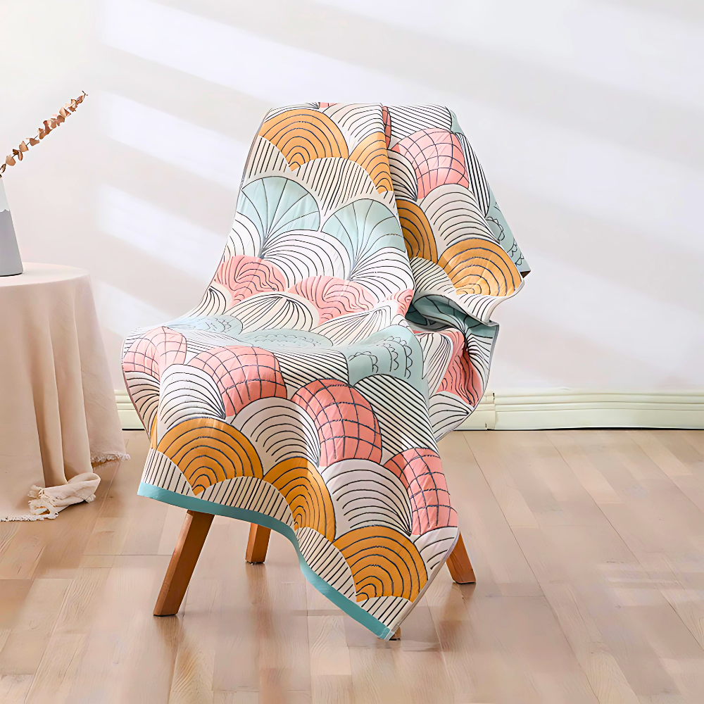 Muschel-Druck Jacquard Baumwoll-Badetuch