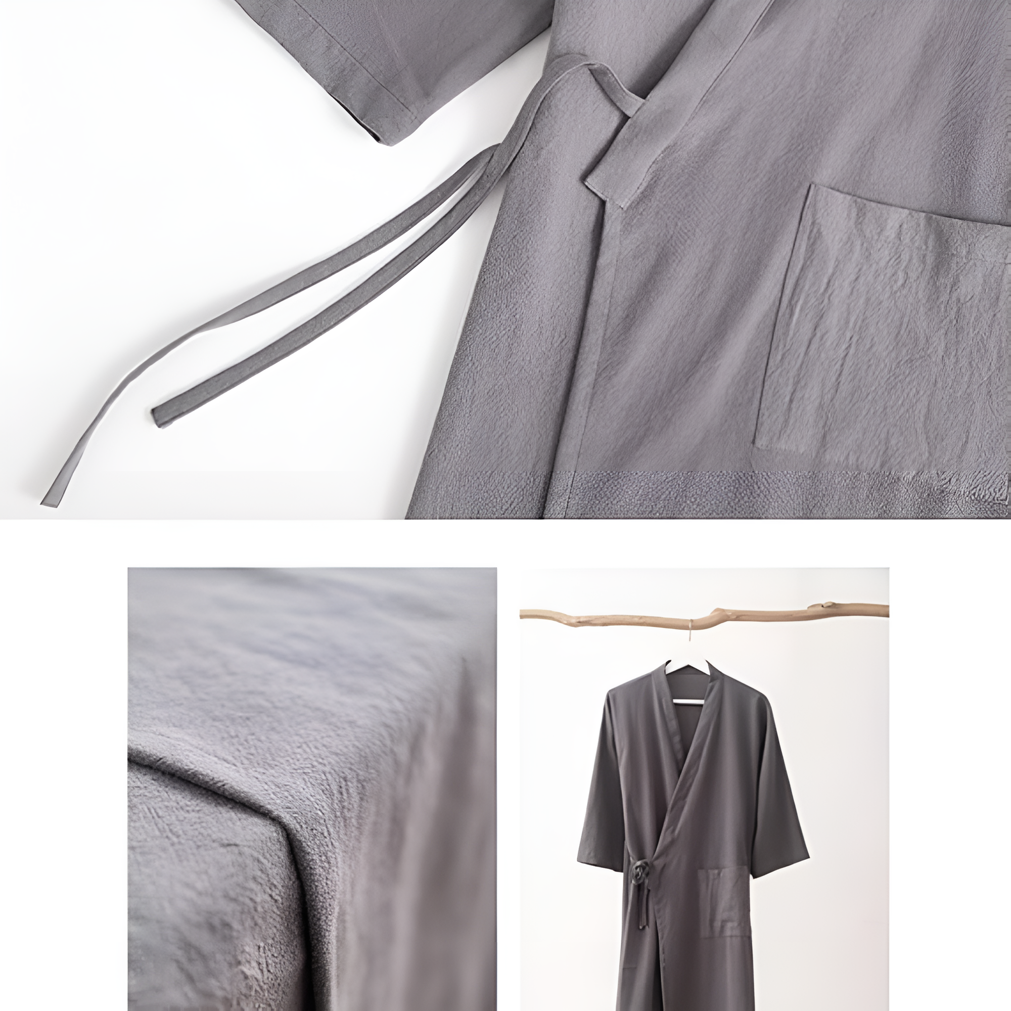 Minimalistischer Unisex Kimono Bademantel
