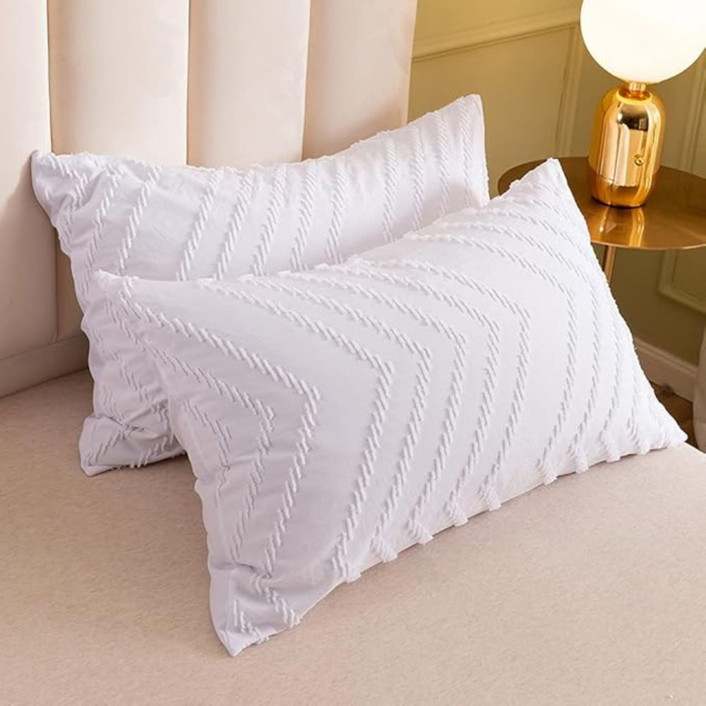 Chevron Plüsch Bettbezug | 3-teiliges Set