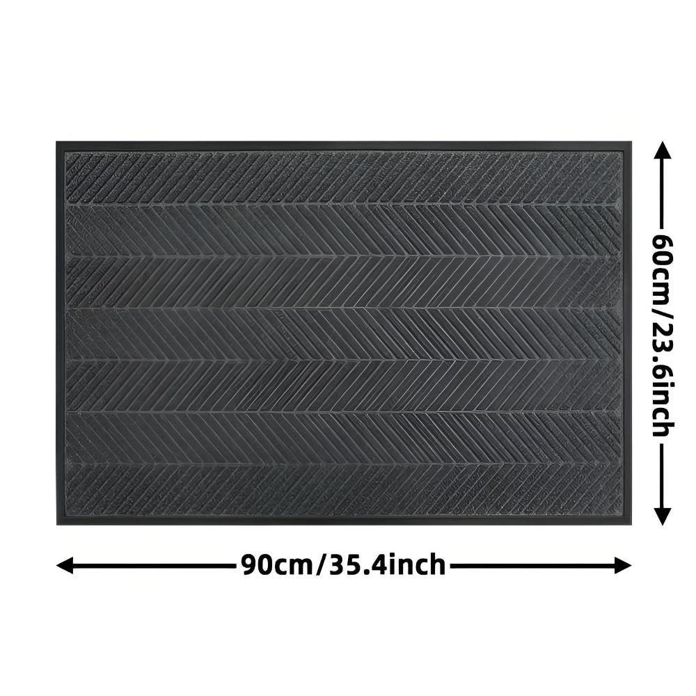 Chevron Ridges Rutschfeste Fußmatte