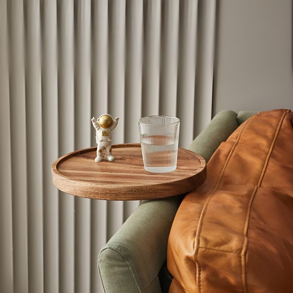 Sofa Armlehne Walnuss Tablett