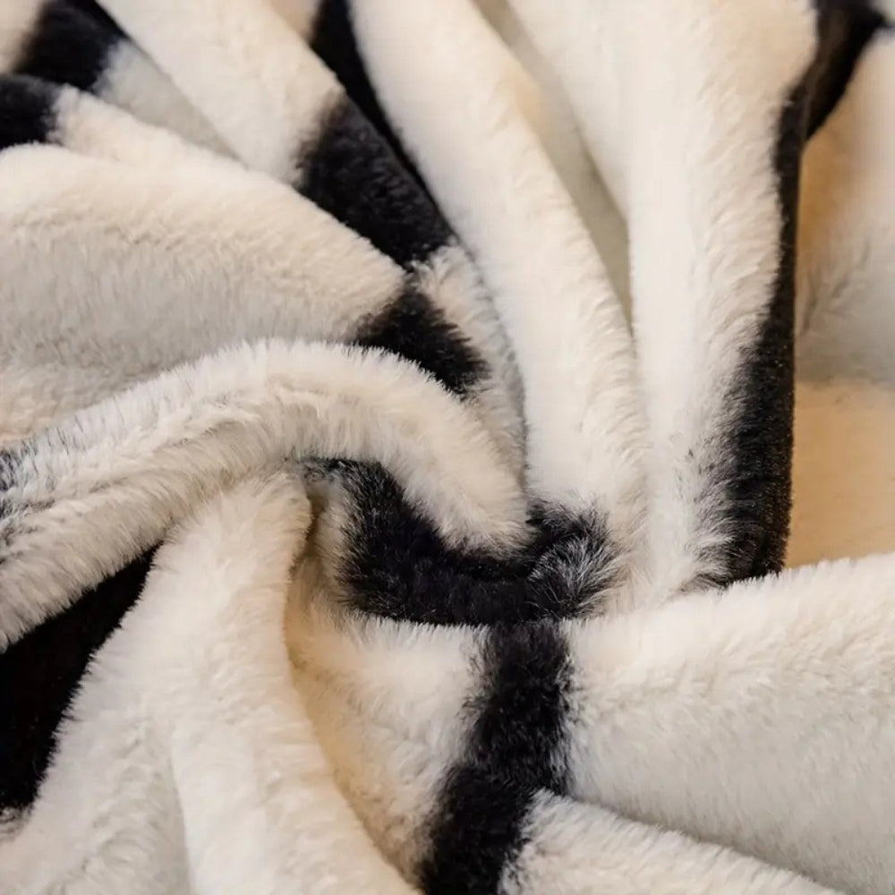 Wild Stripes Zebra Fleece Sofaüberzug