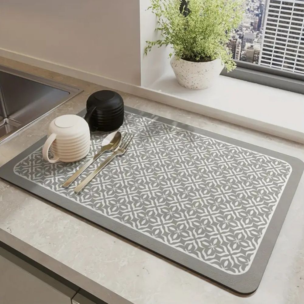 Mandala Küchen Geschirr Abtropfmatte
