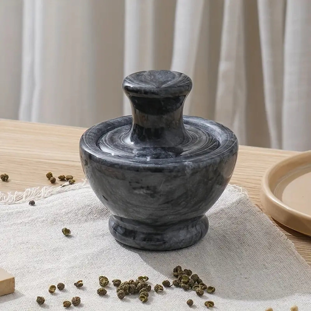 Marmor Mörser & Stößel Gewürzmühle