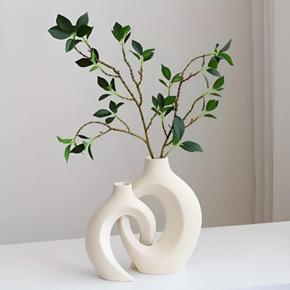 Unity Vase Duo | Modernes Abstract Keramik