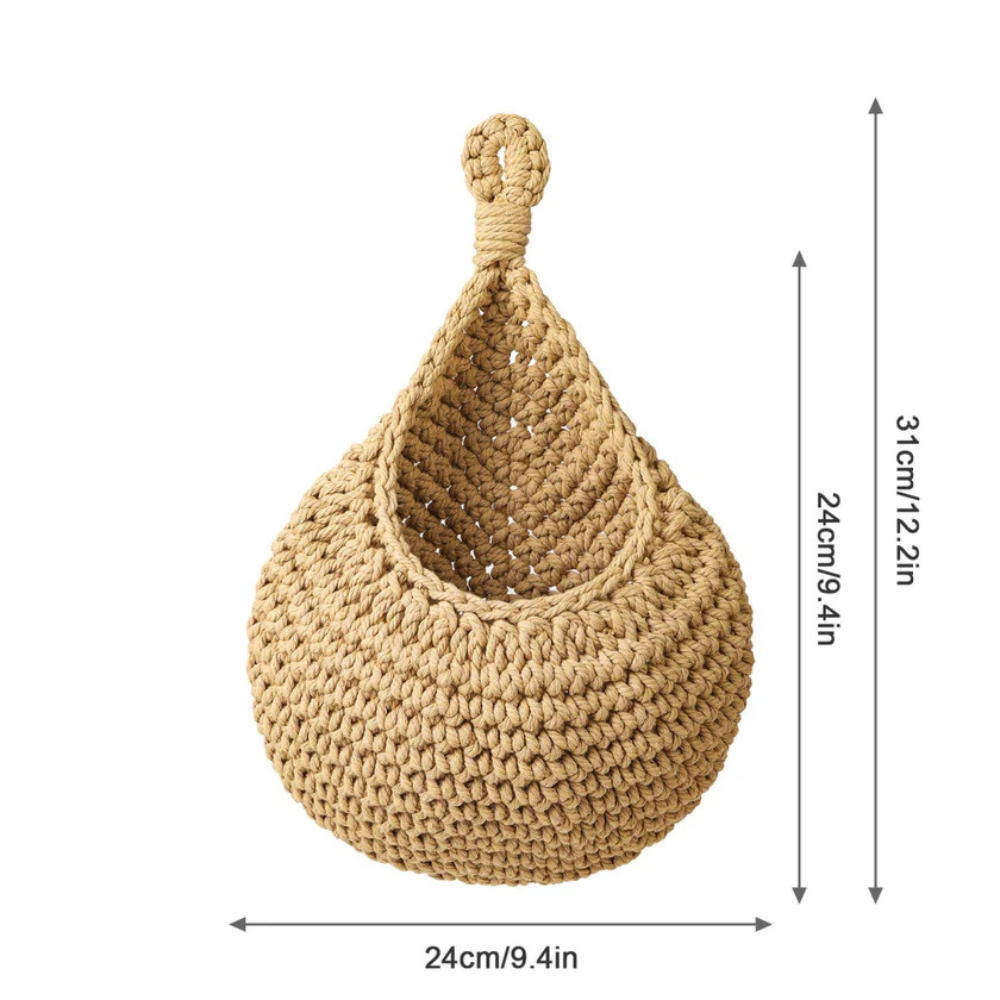 Handgefertigter Boho Hängkorb