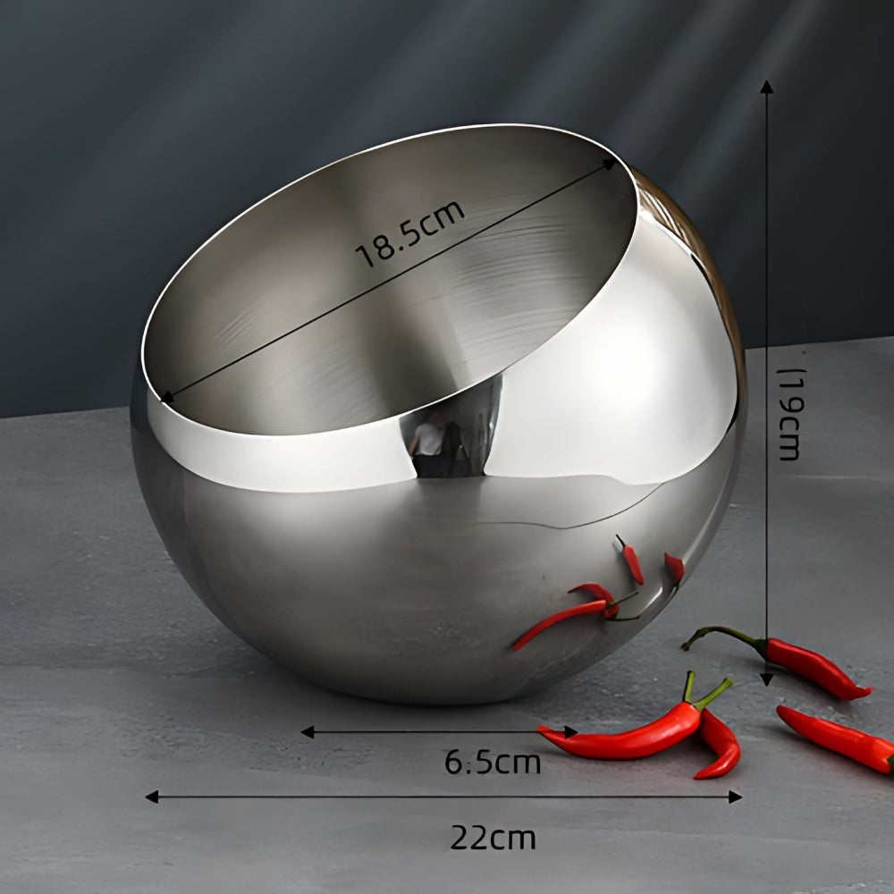 Moderne Bogenstahl Obstschale