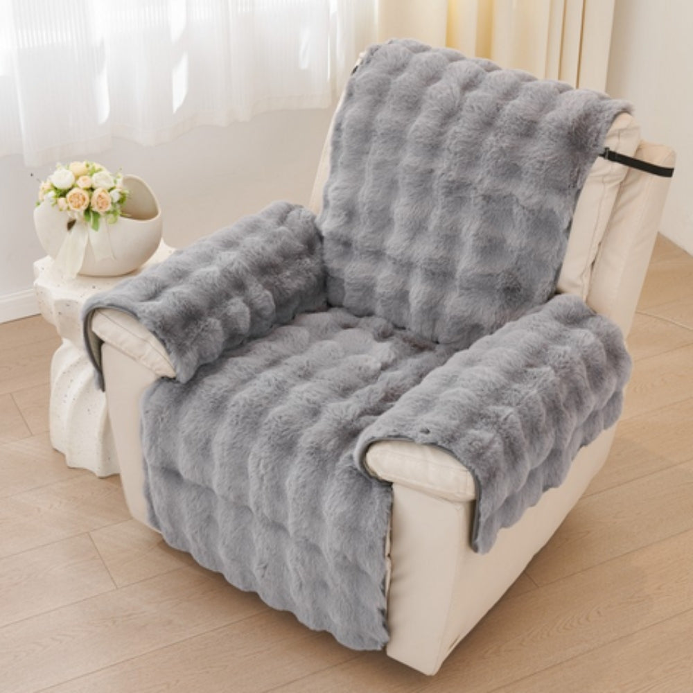 Faux-Fell Recliner Sofabezug