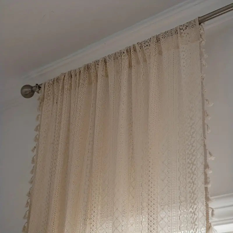 Chic Bohemian Häkelvorhang