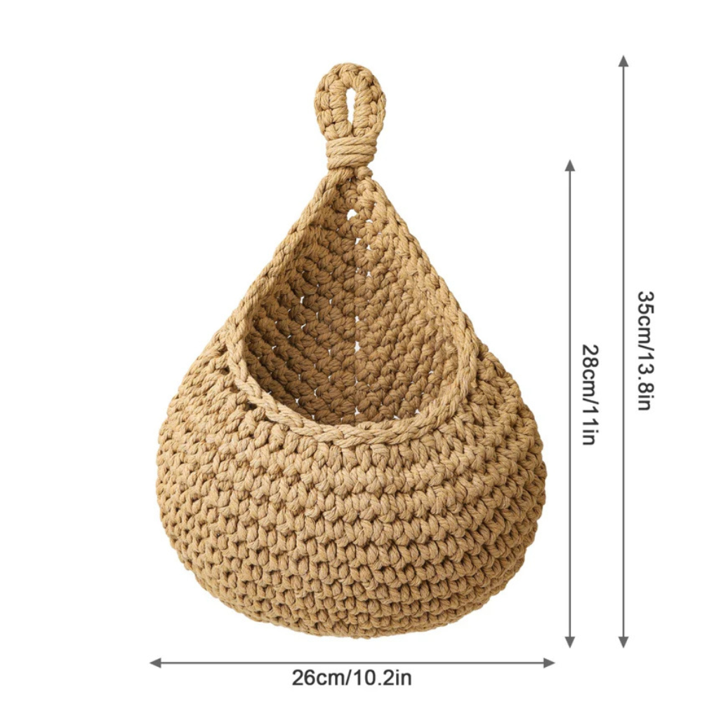 Handgefertigter Boho Hängkorb