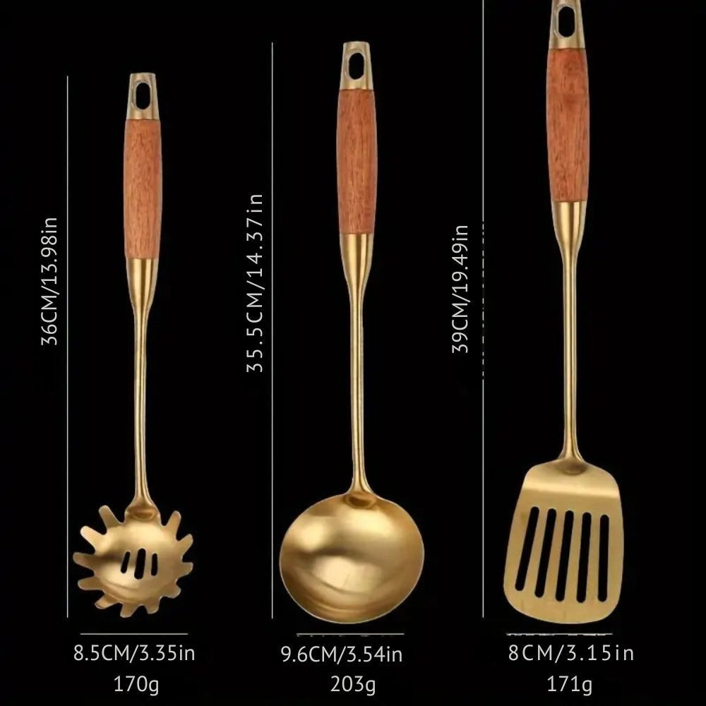 Chef’s Choice Goldene Küchenutensilien | 6-teiliges Set