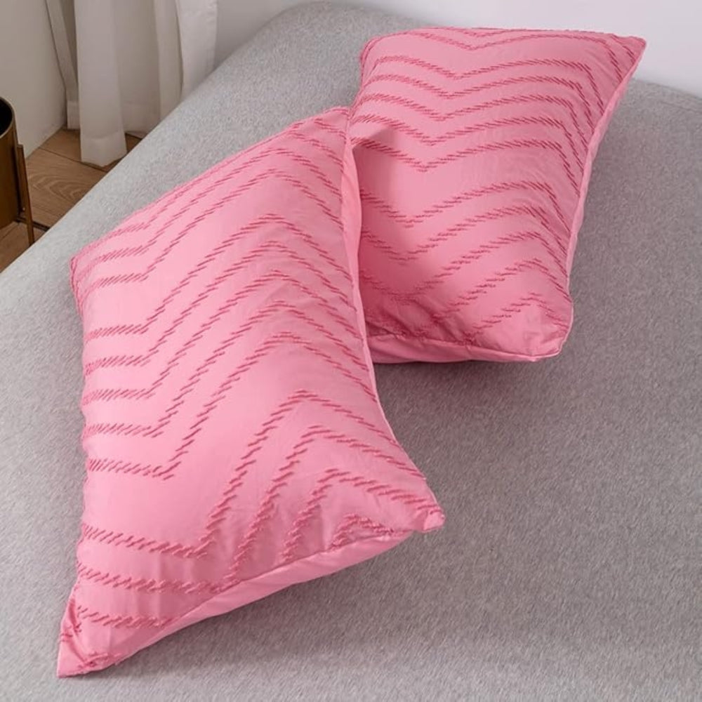 Chevron Plüsch Bettbezug | 3-teiliges Set
