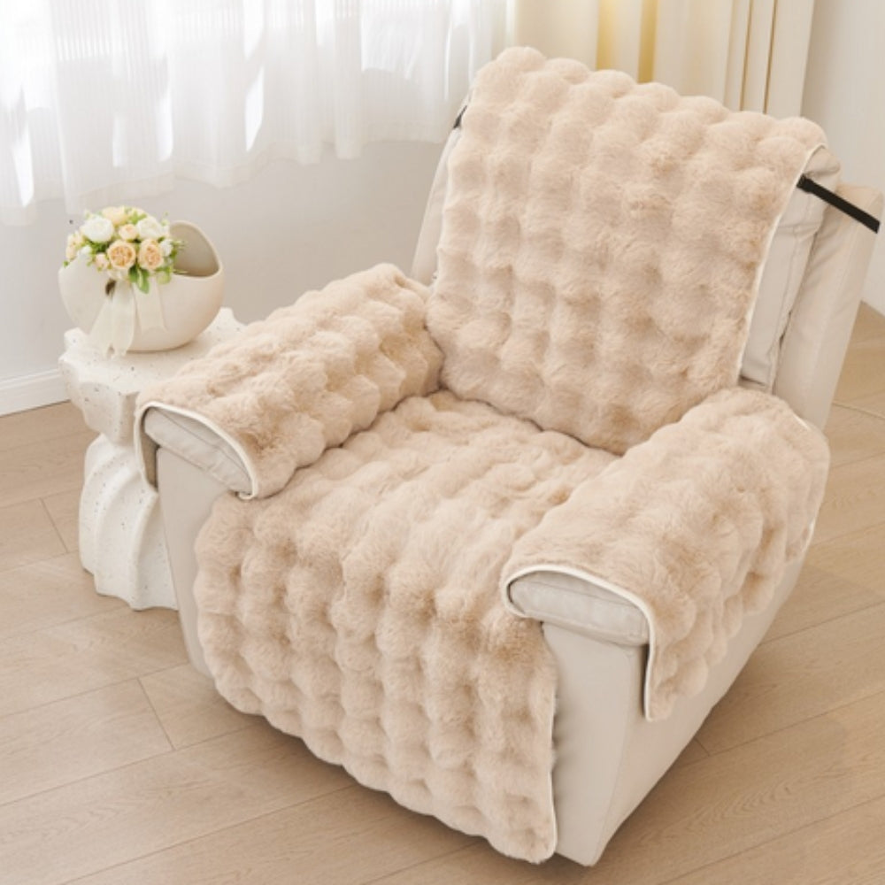 Faux-Fell Recliner Sofabezug